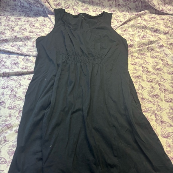 Lands' End Dresses & Skirts - 🍄Lands' End Black Sleeveless 100% Cotton Dress